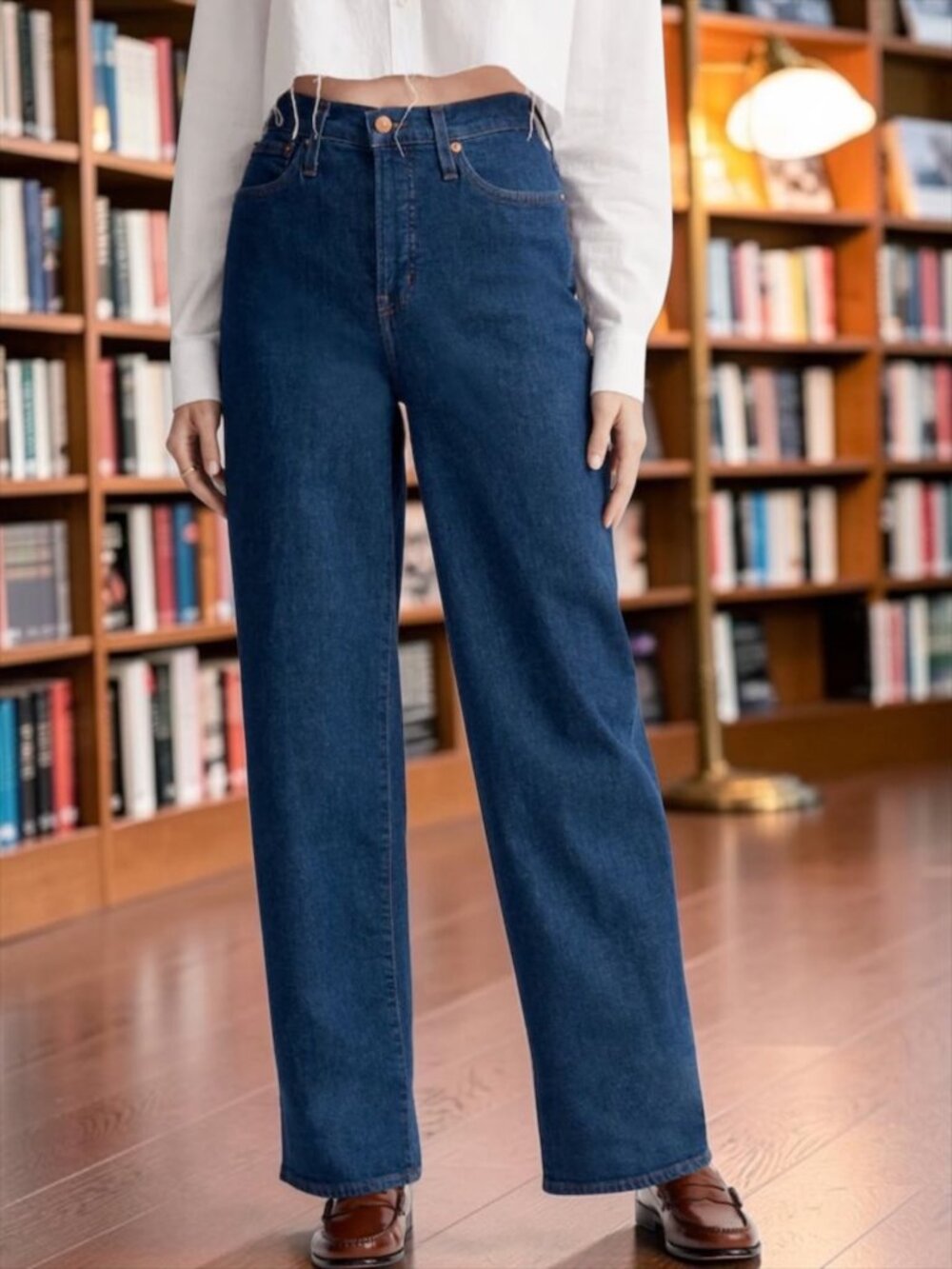 Madewell The Tall Perfect Vintage Wide Leg Jean 26T Fairdale Wash High Rise
